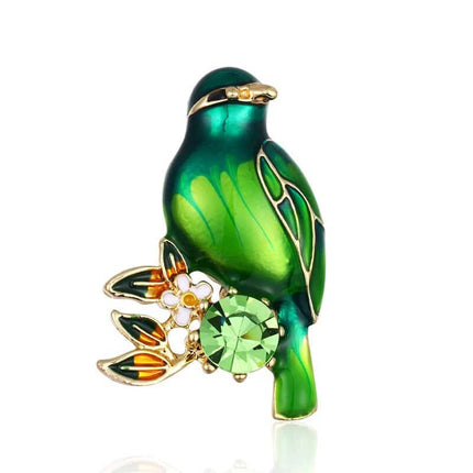 Colorful Enamel Bird Brooch for Women - Wnkrs