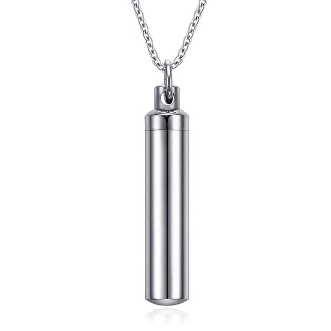Fashion Capsule Shaped Stainless Steel Men's Necklace