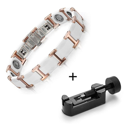 Men's Ceramic and Tungsten Steel Magnetic Bracelet - Wnkrs
