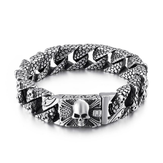 Cuban Stainless Steel Bracelet for Men - Wnkrs