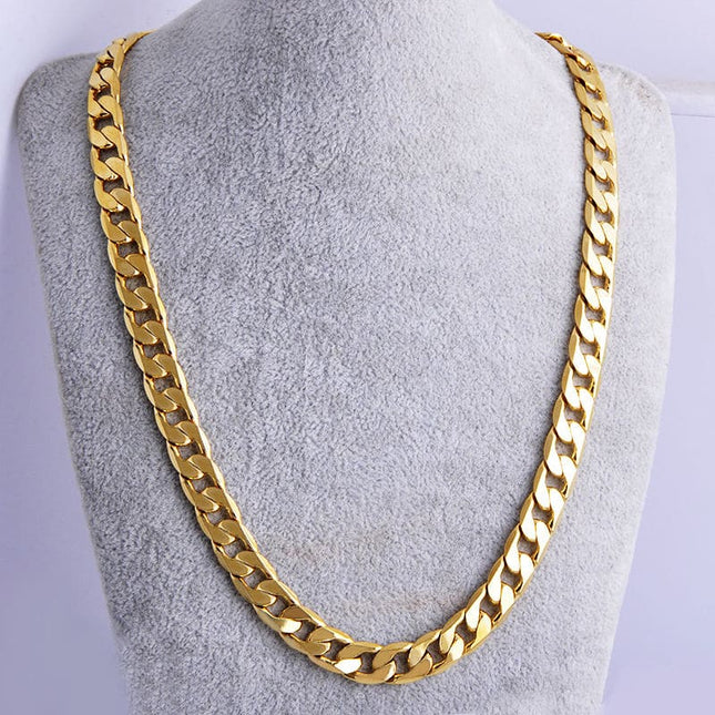 Men's Gold Twisted Chain Necklace - wnkrs