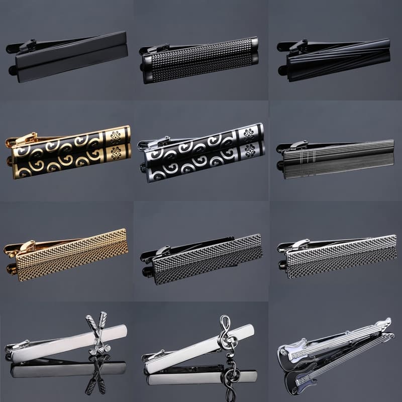 Classic Tie Pins with Matte and Other Designs