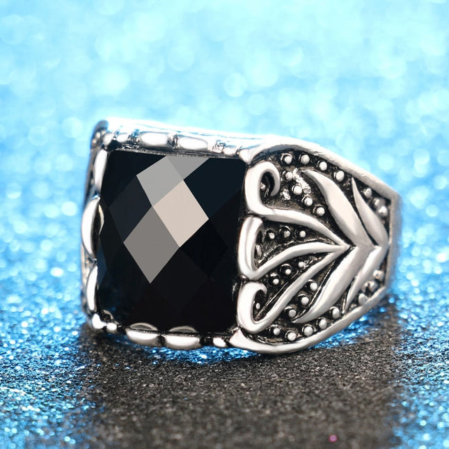 Men's Vintage Black Ring - Wnkrs
