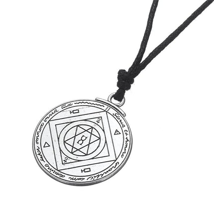 Double-Sided Key of Solomon Talisman Necklace - Wnkrs