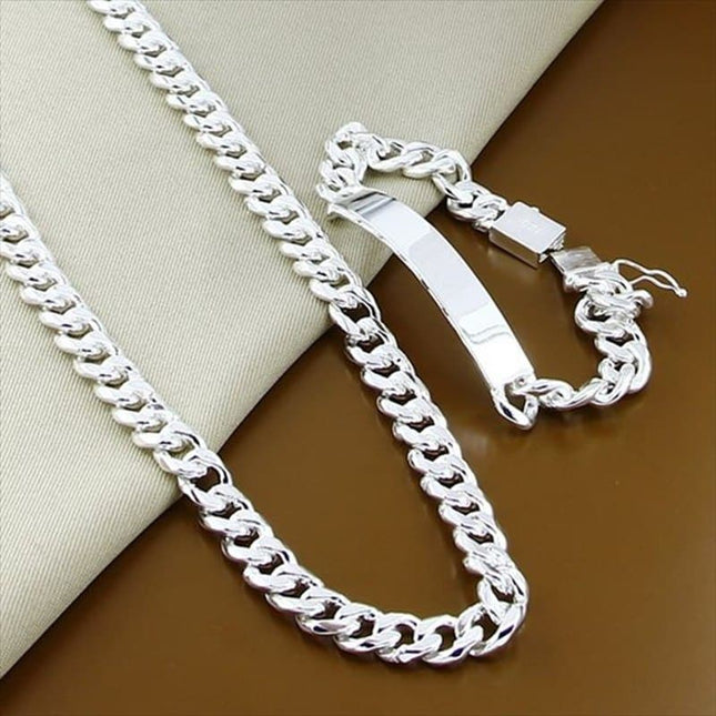 Men's Chain Necklace and Bracelet Set - wnkrs