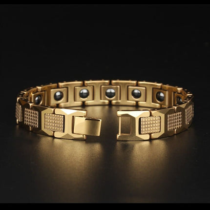 Men's Textured Tungsten Steel Magnetic Bracelet - Wnkrs