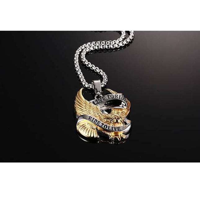 Men's Live To Ride Chain Pendant - Wnkrs