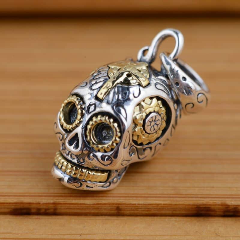 925 Silver Skull Pendants for Men