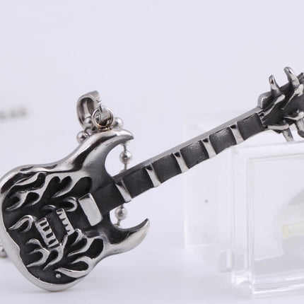 Men's Metal Guitar Pendant Necklace - wnkrs