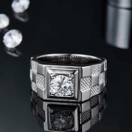 Moissanite Diamond Men's Ring - Wnkrs