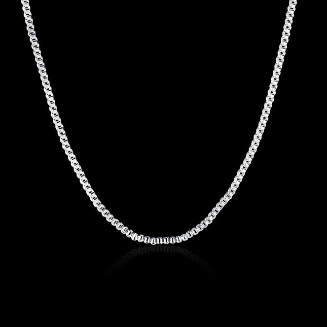 Geometric Patterned Chain Necklace - Wnkrs
