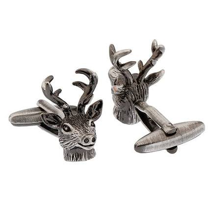 Trendy Deer Head Brass Cufflinks - wnkrs