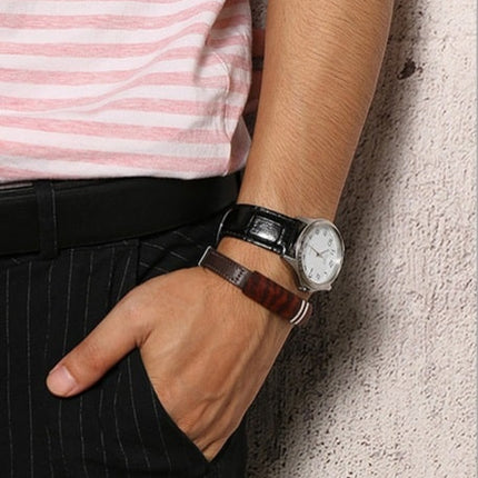 Fashion Link Chain Men's Genuine Leather Bracelet - wnkrs