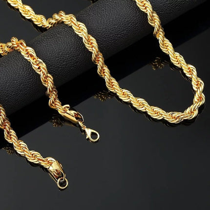 Men's Rope Link Chain Necklace - Wnkrs