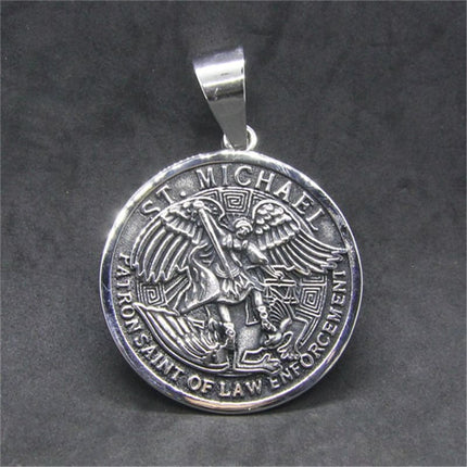 St Michael Round Pendant - wnkrs