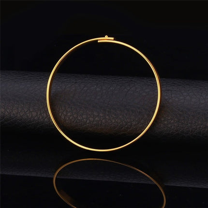 Elegant Minimalistic Steel Men's Bangle Bracelet - Wnkrs