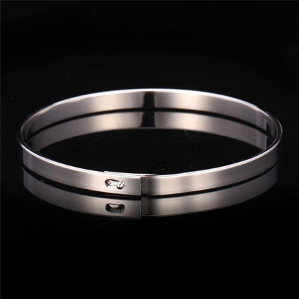 Elegant Minimalistic Steel Men's Bangle Bracelet - Wnkrs