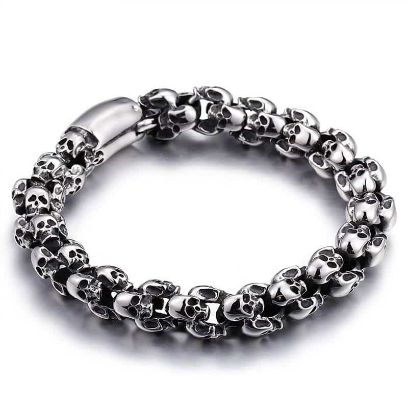 Men's Skull Link Bracelet