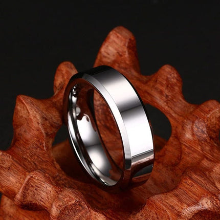 Men's Simple Tungsten Carbide Ring - Wnkrs