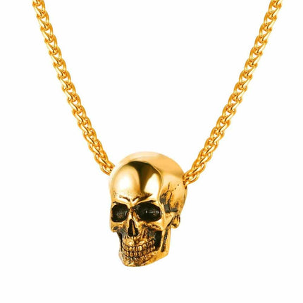 Men's Stainless Steel Skull Pendant - Wnkrs