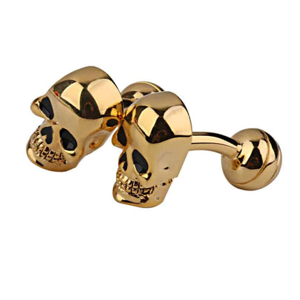 Golden Skull Cufflinks for Men - Wnkrs