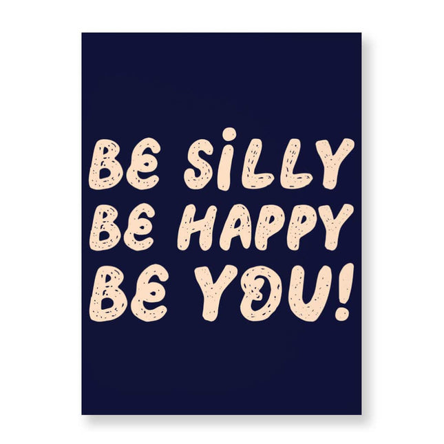 Be Happy Wall Picture - Be You Stretched Canvas - Cool Trendy Wall Art - wnkrs