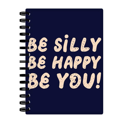 Be Happy Spiral Notebook - Be You Notebook - Cool Trendy Notebook - wnkrs