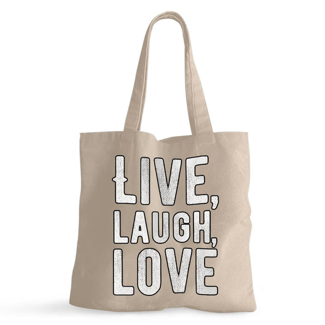 Live Laugh Love Small Tote Bag - Trendy Shopping Bag - Cool Tote Bag - wnkrs