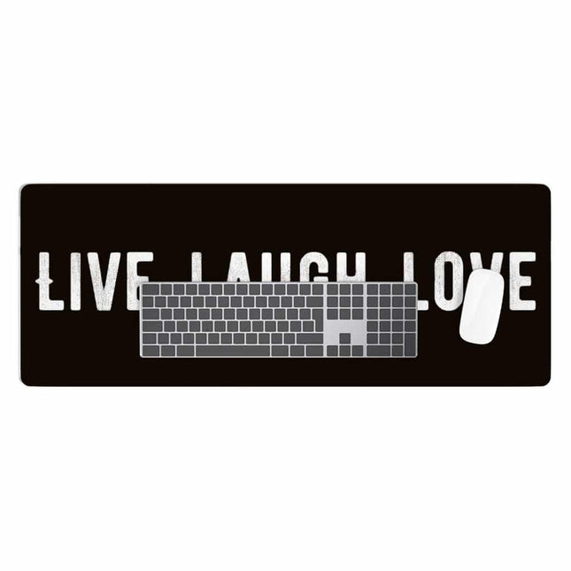 Live Laugh Love Desk Mat - Trendy Desk Pad - Cool Laptop Desk Mat - wnkrs