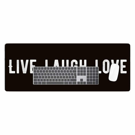 Live Laugh Love Desk Mat - Trendy Desk Pad - Cool Laptop Desk Mat - wnkrs
