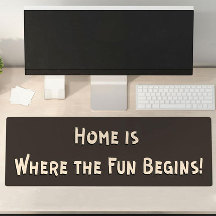 Cool Saying Desk Mat - Quotes Desk Pad - Graphic Laptop Desk Mat - wnkrs