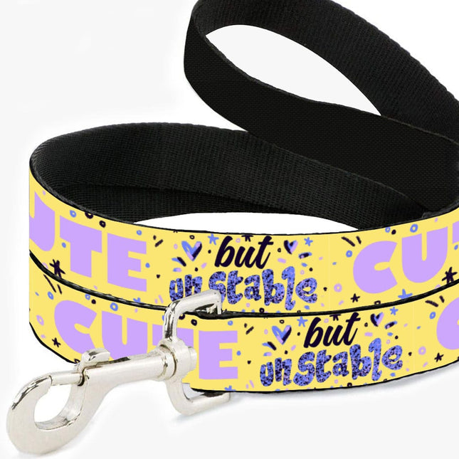 Cute but Unstable Pet Leash - Funny Design Leash - Graphic Leash for Dogs - wnkrs