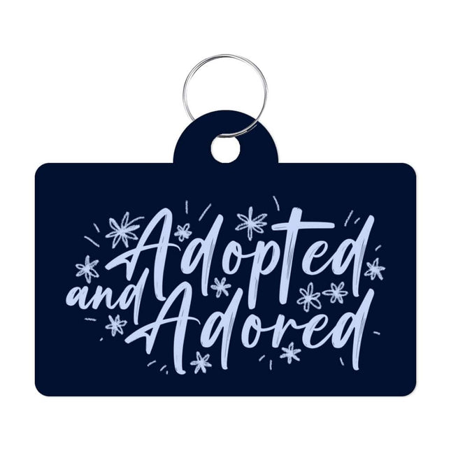 Adopted Pet ID Tag - Cute Pet Tag - Trendy Pet ID Tag - wnkrs