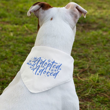 Adopted Pet Bandana Collar - Cute Scarf Collar - Trendy Dog Bandana - wnkrs