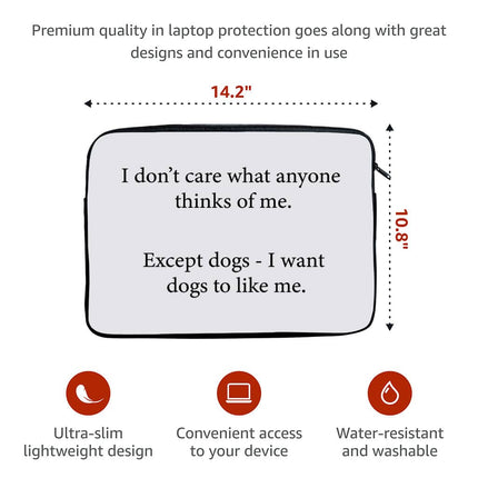 Dog Lover MacBook Pro 14" Sleeve - Printed Laptop Sleeve - Funny MacBook Sleeve - wnkrs