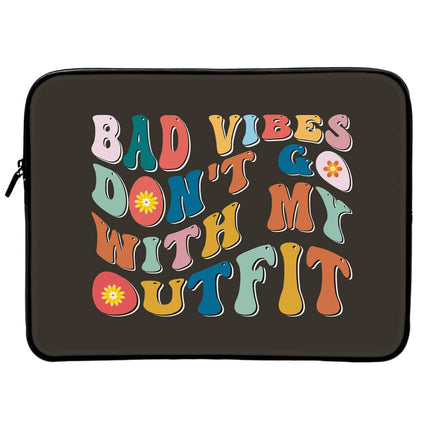 Bad Vibes Dell 16" Two-Sided Sleeve - Cool Design Laptop Sleeve - Themed Laptop Sleeve with Zipper - wnkrs