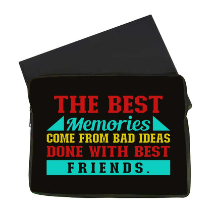 Best Friend Quotes MacBook Air 14" Two-Sided Sleeve - Funny Design Laptop Sleeve - Graphic MacBook Sleeve - wnkrs