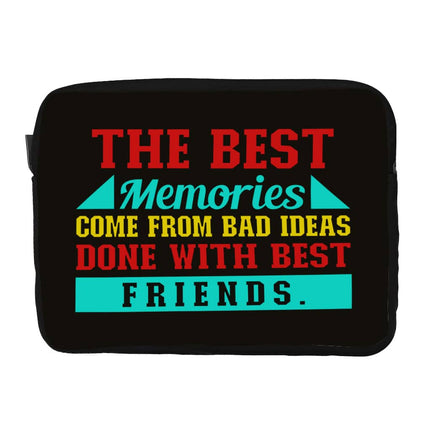 Best Friend Quotes Dell 16" Two-Sided Sleeve - Funny Design Laptop Sleeve - Graphic Laptop Sleeve with Zipper - wnkrs