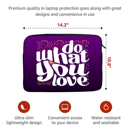 Do What You Love MacBook Pro 14" Sleeve - Cute Design Laptop Sleeve - Graphic MacBook Sleeve - wnkrs