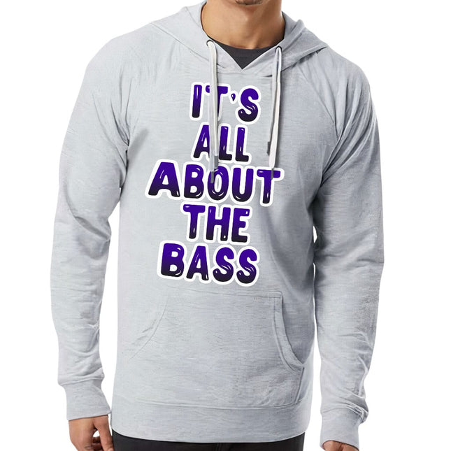 All About That Bass Lightweight Hoodie - Cool Hooded Sweatshirt - Printed Hoodie - wnkrs