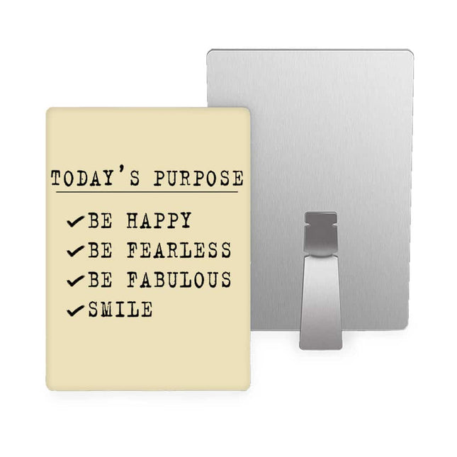 Today's Purpose Metal Photo Prints - Quote Decor Pictures - Graphic Decor Pictures - wnkrs