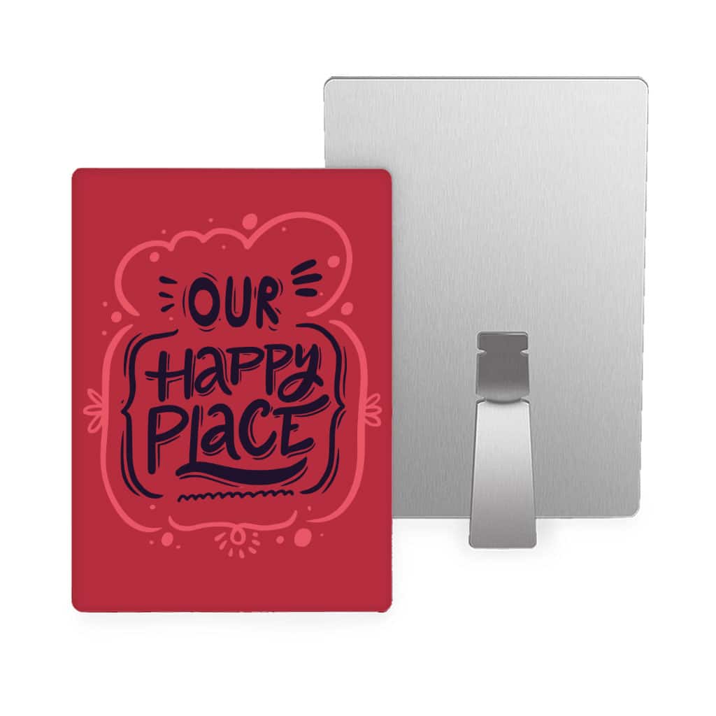 Our Happy Place Metal Photo Prints - Themed Decor Pictures - Cool Design Decor Pictures