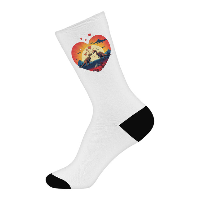 Cartoon Socks - Dinosaur Themed Novelty Socks - Unique Crew Socks