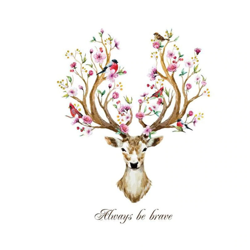 Deer Head Shaped Wall Sticker