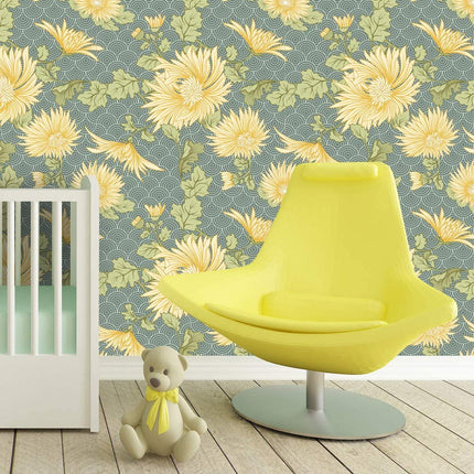 Yellow Daisy Self-Adhesive Wall Sticker - Wnkrs