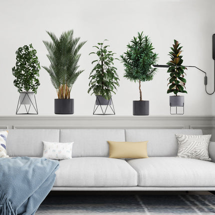 3D Green Plants Living Room Sticker - wnkrs