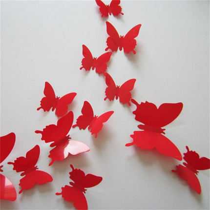 3D Solid Color Butterfly Wall Stickers Set - wnkrs