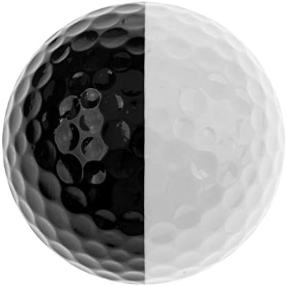 Black and White Rubber Two Layers Golf Balls 10 pcs Set - wnkrs