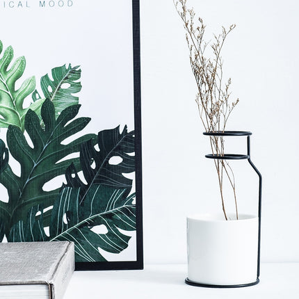 Nordic Metal Vase for Home Decor - wnkrs