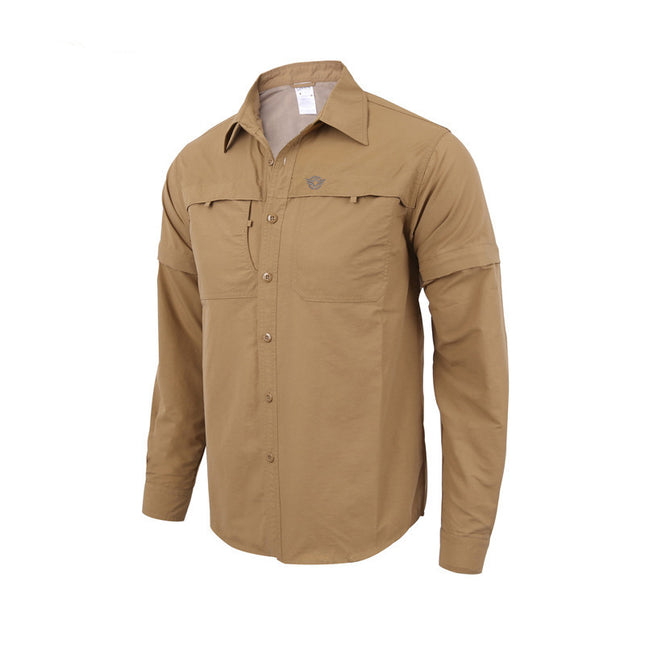 Comfortable Quick-Drying Breathable Cotton Men's Hiking Shirt - wnkrs